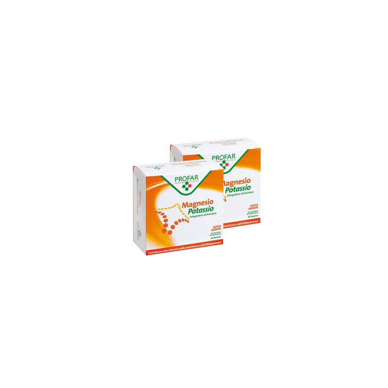 Federfarma. Co Magnesio Potassio Bipacco 40 Buste Profar - Vitamine e sali minerali - 935769327 - Federfarma. Co - € 9,06