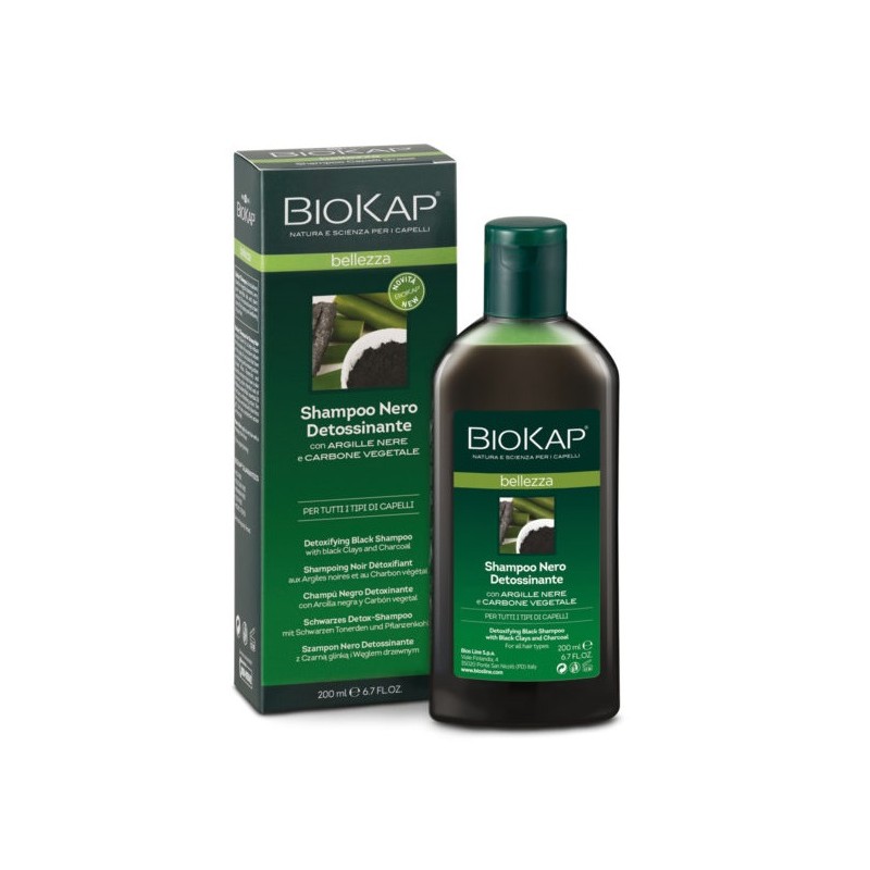 Bios Line Biokap Shampoo Nero Detossinante 200 Ml - Shampoo - 942262559 - Biokap - € 10,82