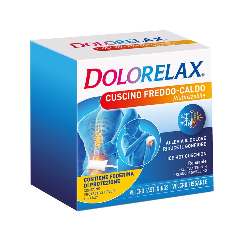 Coswell Ice Hot Dolorelax Cuscino Riutilizzabile Con Velcro Fissante 11x26 Cm Coswell - 1