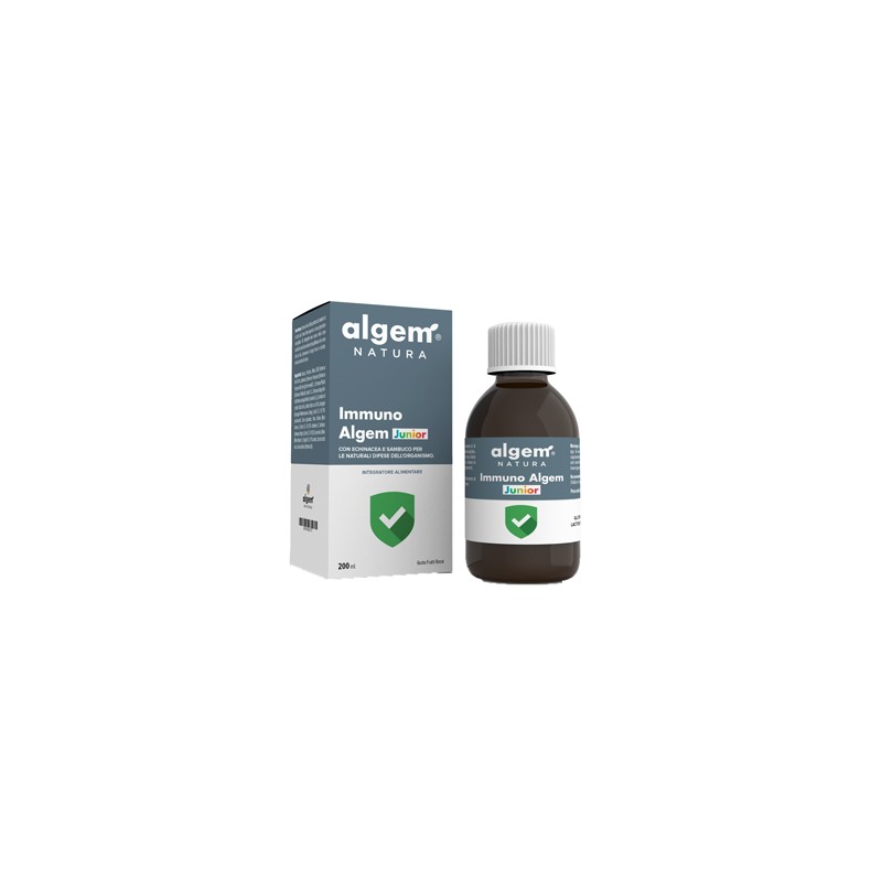 Algem Natura Immuno Algem Junior 200 Ml - Integratori per difese immunitarie - 970536177 - Algem Natura - € 10,59