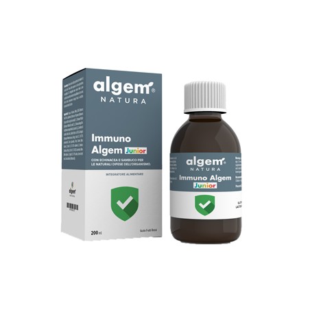 Algem Natura Immuno Algem Junior 200 Ml - Integratori per difese immunitarie - 970536177 - Algem Natura - € 10,59