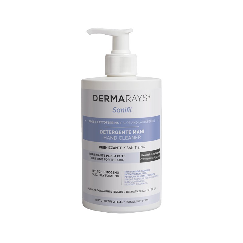 Dermarays Sanifil Detergente Mani Igienizzante Aloe E Lattoferrina 500 Ml - Creme mani - 974644217 - Rays - € 13,14