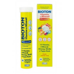Sella Bioton Vitamine E Mineali 20 Compresse Effervescenti - Vitamine e sali minerali - 976207845 - Sella - € 9,77