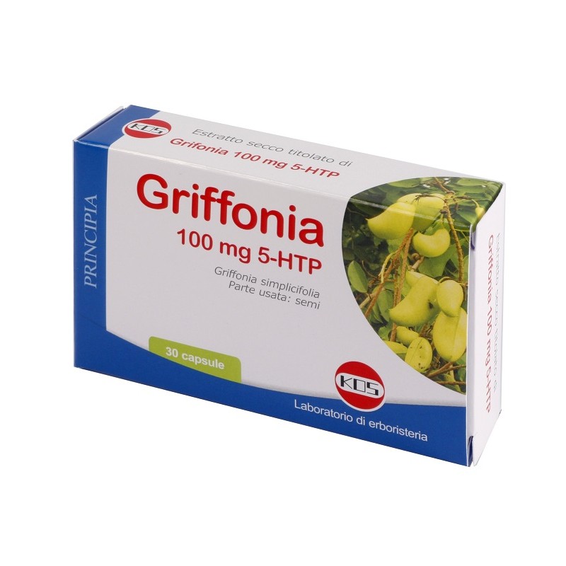 Kos Griffonia 100mg 5-htp 30 Capsule - Integratori per concentrazione e memoria - 976593451 - Kos - € 8,93