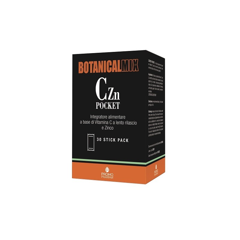 Promopharma Botanical Mix Czn Pocket 30 Stick Pack - Integratori per difese immunitarie - 981046067 - Promopharma - € 10,87