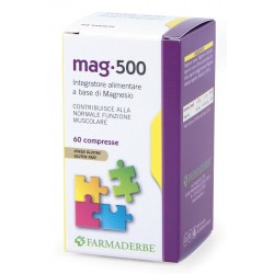 Farmaderbe Mag 500 60 Compresse - Vitamine e sali minerali - 902298013 - Farmaderbe - € 9,60