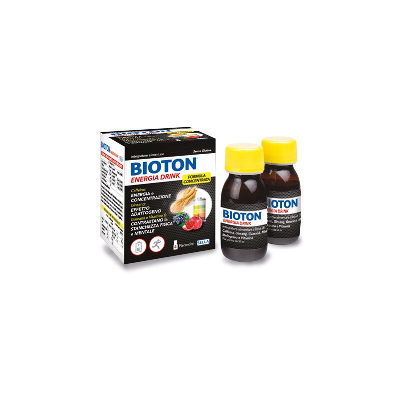 Sella Bioton Energia Drink 4 Flaconcini X 50 Ml - Integratori per sportivi - 927289809 - Sella - € 9,38