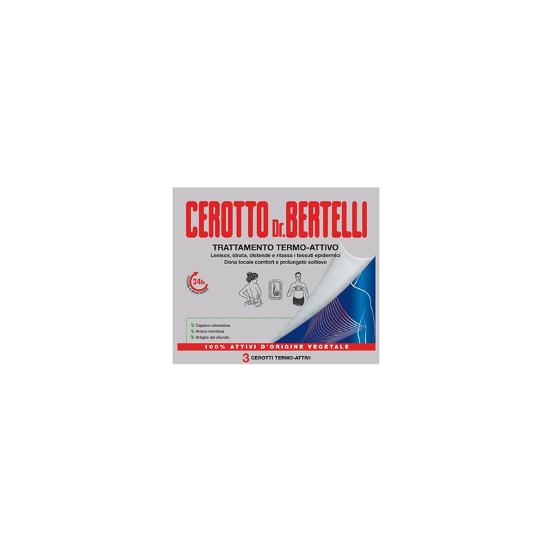 Kelemata Dr Bertelli Cerotto Termo-attivo 3 Pezzi - Igiene corpo - 979809997 - Kelémata - € 11,06