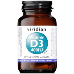 Natur Viridian Vitamin D3 400iu 30 Capsule - Vitamine e sali minerali - 973989787 - Natur - € 12,11