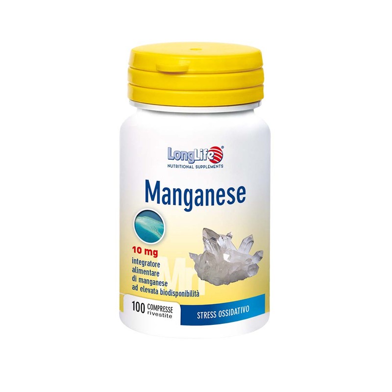 Phoenix - Longlife Longlife Manganese 10 Mg 100 Compresse - Vitamine e sali minerali - 905366744 - Phoenix - Longlife - € 10,98