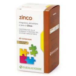 Farmaderbe Zinco 60 Compresse - Vitamine e sali minerali - 902299813 - Farmaderbe - € 10,72