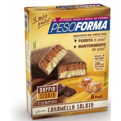 Nutrition & Sante' Italia Pesoforma Barretta Al Caramello Salato 12 Pezzi Da 31 G - Rimedi vari - 941872576 - Pesoforma - € 1...