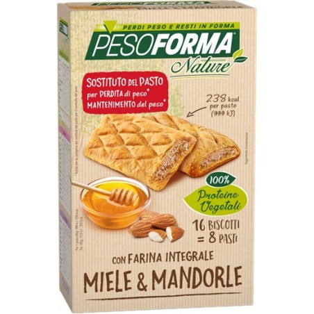 Nutrition & Sante' Italia Pesoforma Biscotto Integr Miele Mandorle 16 Pezzi 33 G - Rimedi vari - 944000405 - Pesoforma - € 11,97