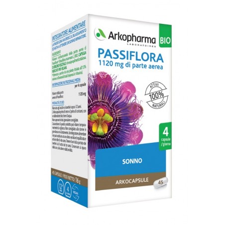 Arkofarm Arko Capsule Passiflora 45 Capsule Bio Arkofarm - 1 Arkofarm Arko Capsule Passiflora 45 Capsule Bio Arkofarm - 1