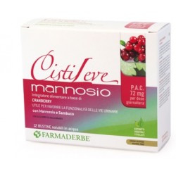 Farmaderbe Cistileve Mannosio 12 Bustine - Integratori per cistite - 972468211 - Farmaderbe - € 10,11
