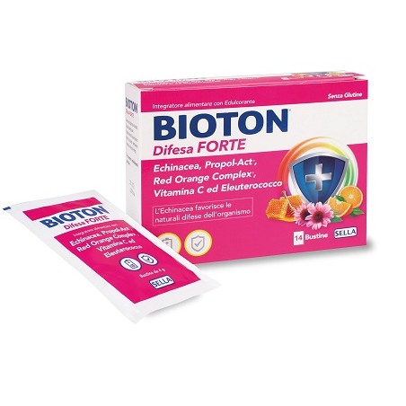Sella Bioton Difesa Forte 14 Bustine - Integratori per difese immunitarie - 974947451 - Sella - € 11,11