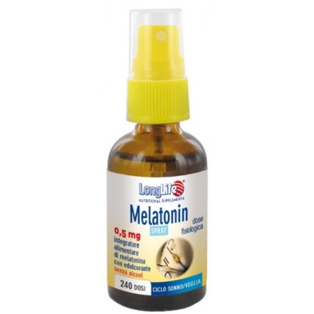 Phoenix - Longlife Longlife Melatonin Spray 0,5mg 30 Ml - Integratori per umore, anti stress e sonno - 933707770 - Longlife -...