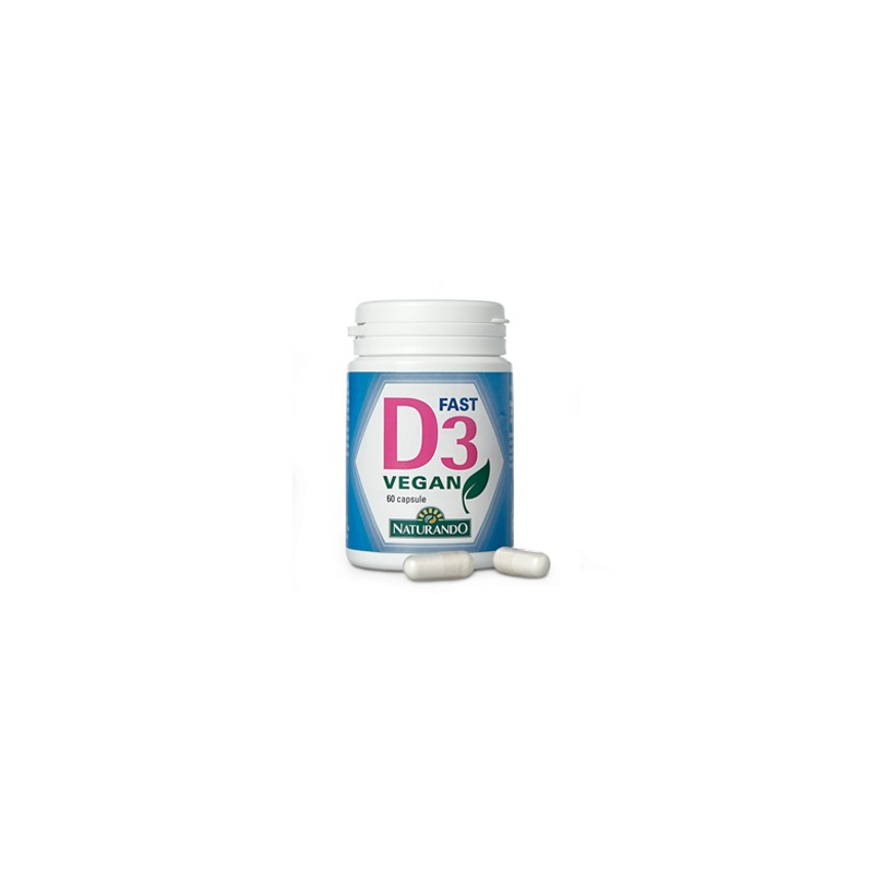 Naturando D3 Fast Vegan 60 Capsule - Integratori per dolori e infiammazioni - 942266418 - Naturando - € 11,14