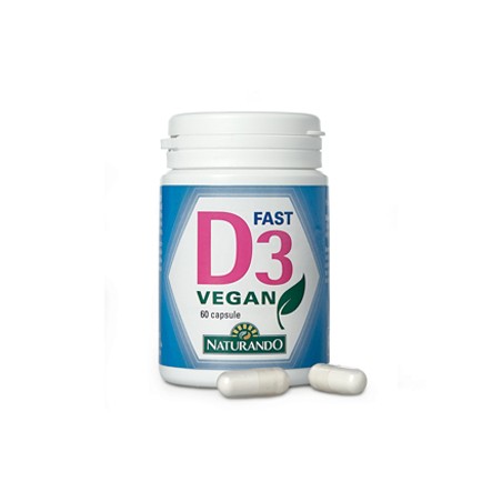 Naturando D3 Fast Vegan 60 Capsule - Integratori per dolori e infiammazioni - 942266418 - Naturando - € 11,14