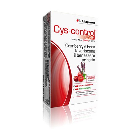Arkofarm Cys Control Flash 20 Capsule - Integratori per cistite - 970516391 - Arkofarm - € 9,97