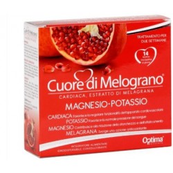 Optima Naturals Cuore Di Melograno Magnesio-potassio 14 Bustine Da 3,7 G - Integratori per il cuore e colesterolo - 972320752...