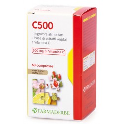 Farmaderbe C 500 60 Compresse - Vitamine e sali minerali - 902880069 - Farmaderbe - € 10,96