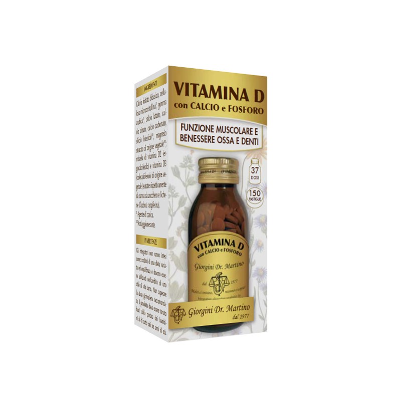 Vis Giorgini Ser-vis Vitamina D Calcio/fosforo 150 Pastiglie Dr Giorgini - 1