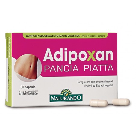 Naturando Adipoxan Pancia Piatta 30 Capsule - Integratori per dimagrire ed accelerare metabolismo - 935624977 - Naturando - €...