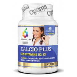 Optima Naturals Colours Of Life Calcio Plus 60 Compresse 1200 Mg - Vitamine e sali minerali - 925386486 - Optima Naturals - €...