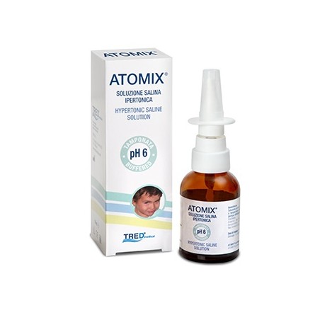 Tred Atomix Soluzione Salina Ipertonica Spray Nasale 30 Ml - Soluzioni Ipertoniche - 938590080 - Tred - € 12,52