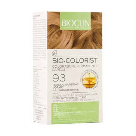 Ist. Ganassini Bioclin Bio Colorist 9,3 Biondo Chiarissimo Dorato - Tinte e colorazioni per capelli - 975025154 - Bioclin - €...