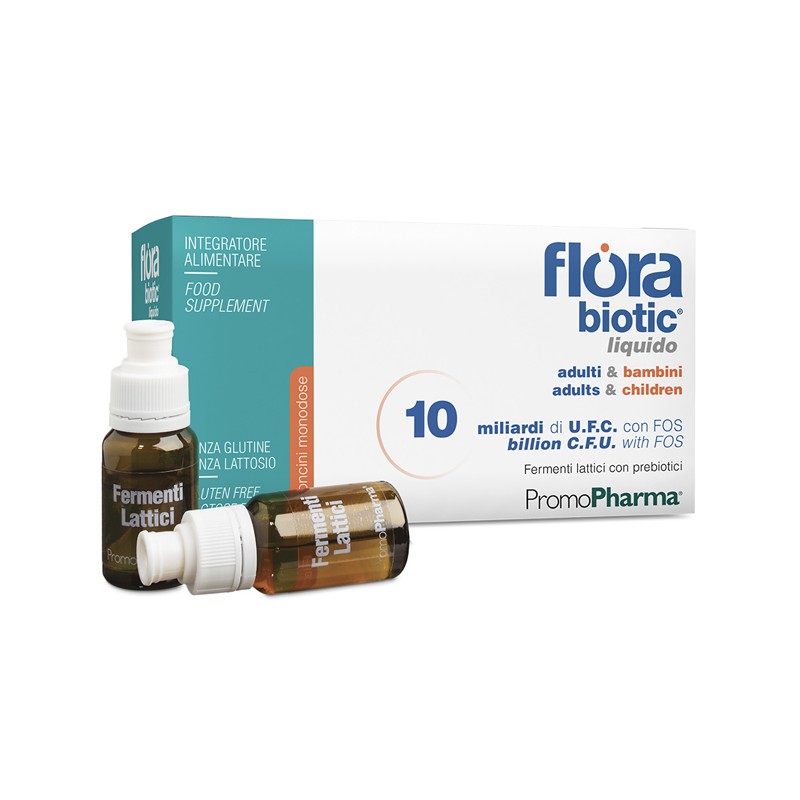 Promopharma Flora Liquido Adulti & Bambini 10 Flaconcini X 10 Ml - Integratori di fermenti lattici - 935591887 - Promopharma ...