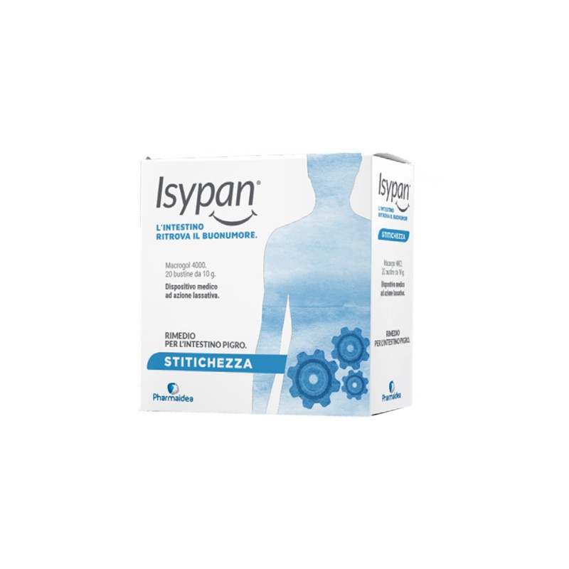 Pharmaidea Isypan Stitichezza Macrogol 4000 20 Bustine 10 G - Integratori per regolarità intestinale e stitichezza - 98054745...