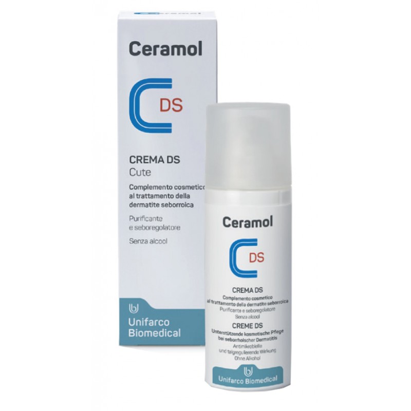 Unifarco Ceramol Ds Crema 50 Ml - Trattamenti per pelle impura e a tendenza acneica - 974056436 - Ceramol - € 14,71