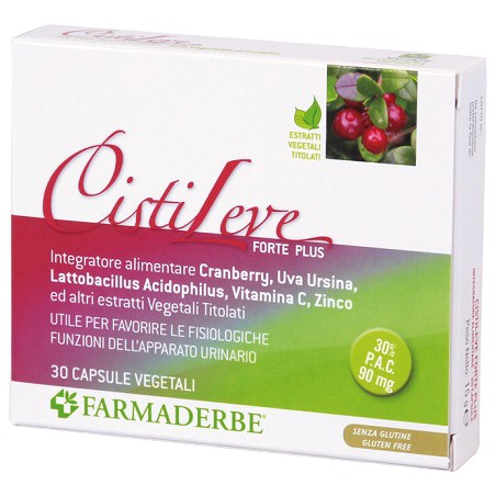 Farmaderbe Cistileve Forte Plus 30 Capsule - Integratori per cistite - 902484637 - Farmaderbe - € 11,14