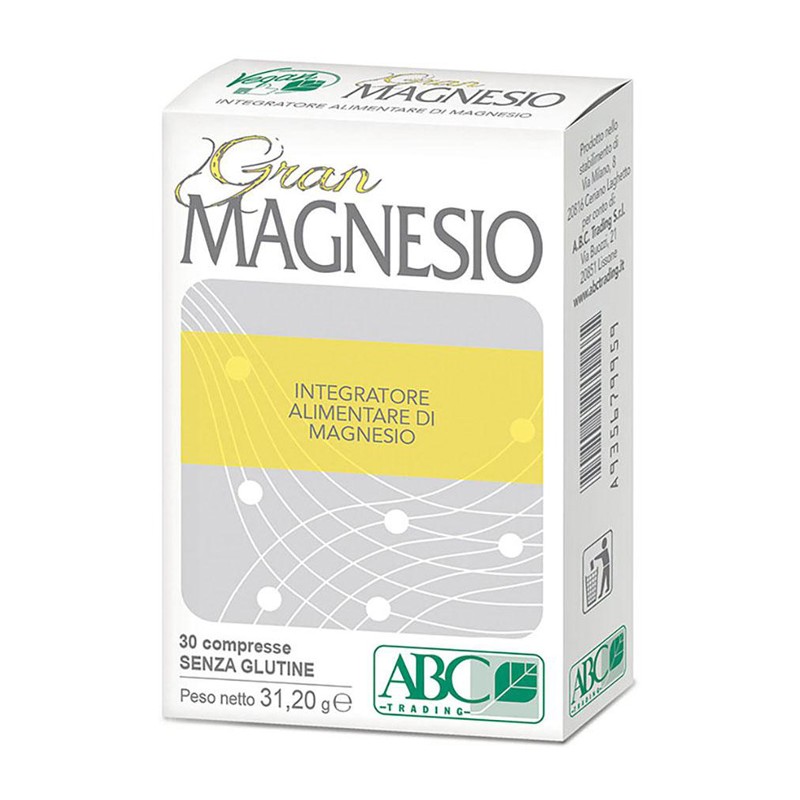 A. B. C. Trading Gran Magnesio 30 Compresse - Vitamine e sali minerali - 935679959 - A. B. C. Trading - € 12,90