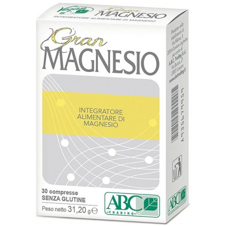 A. B. C. Trading Gran Magnesio 30 Compresse - Vitamine e sali minerali - 935679959 - A. B. C. Trading - € 11,94