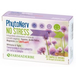 Farmaderbe Phytonerv No Stress 30 Compresse - Rimedi vari - 980453880 - Farmaderbe - € 12,64