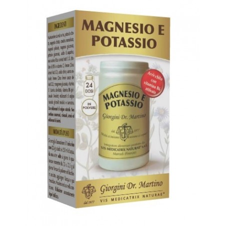 Dr. Giorgini Ser-vis Magnesio E Potassio Polvere 180 G - Vitamine e sali minerali - 983364403 - Dr. Giorgini - € 11,68