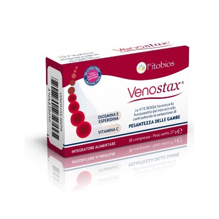 Fitobios Venostax 30 Compresse - Circolazione e pressione sanguigna - 926830252 - Fitobios - € 11,59