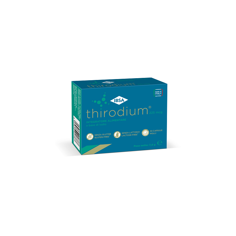 Ibsa Farmaceutici Italia Thirodium 225mcg 30 Capsule Molli - Home - 984896643 - Ibsa - € 14,21