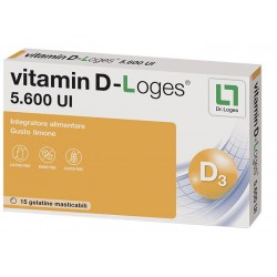 Biofarmex Vitamin D-loges 15 Gelatine Masticabili Gusto Limone - Vitamine e sali minerali - 942304181 - Biofarmex - € 13,98