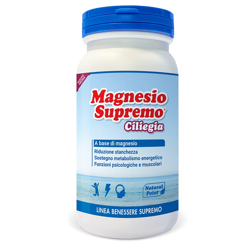 Natural Point Magnesio Supremo Ciliegia Polvere 150 G - Vitamine e sali minerali - 924285380 - Natural Point - € 14,80