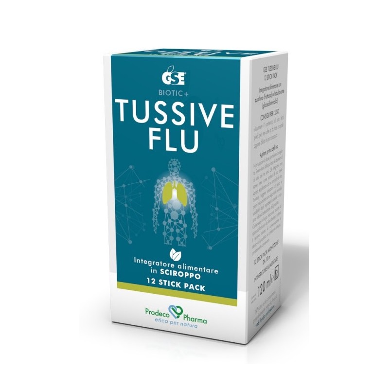 Prodeco Pharma Gse Tussive Flu 12 Stickpack - Prodotti fitoterapici per raffreddore, tosse e mal di gola - 975348297 - Prodec...
