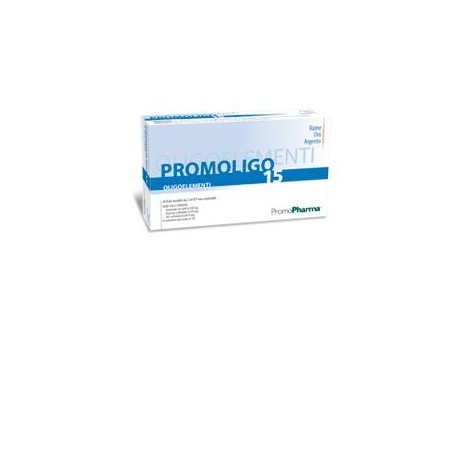Promopharma Promoligo 15 Rame/oro/argento 20 Fiale 2 Ml - Rimedi vari - 900087887 - Promopharma - € 14,21