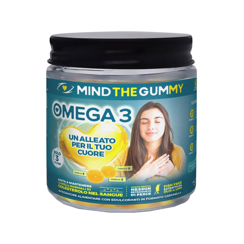 Dante Medical Solution Mind The Gummy Omega3 60 Pastiglie Gommose Gusto Mix Di Frutta Senza Zucchero - Integratori di Omega-3...