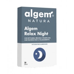 Algem Natura Algem Relax Night 30 Capsule - Integratori per umore, anti stress e sonno - 971341831 - Algem Natura - € 9,17