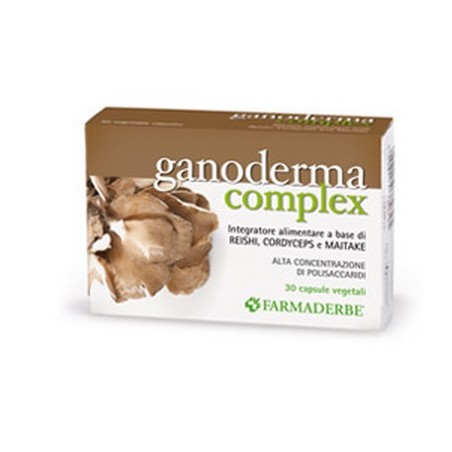 Farmaderbe Ganoderma Complex 30 Capsule - Integratori per difese immunitarie - 924452028 - Farmaderbe - € 12,29
