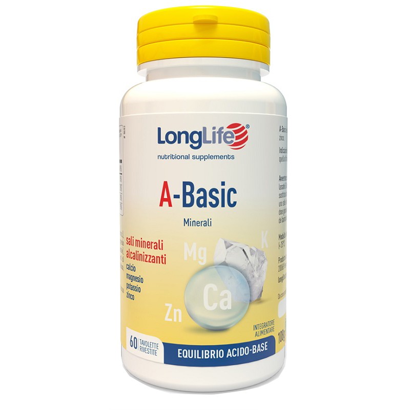 Phoenix - Longlife Longlife A Basic Magnesio Potassio 60 Tavolette - Vitamine e sali minerali - 949924118 - Longlife - € 14,54