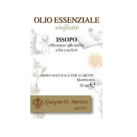 Dr. Giorgini Ser-vis Issopo Olio Essenziale 10 Ml - Casa e ambiente - 910170669 - Dr. Giorgini - € 16,69
